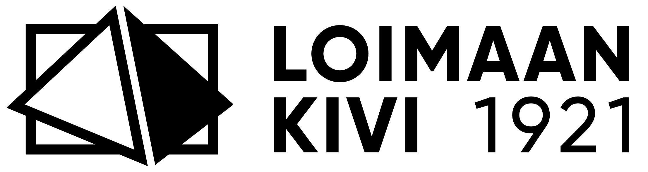 Loimaan kivi logo musta 3